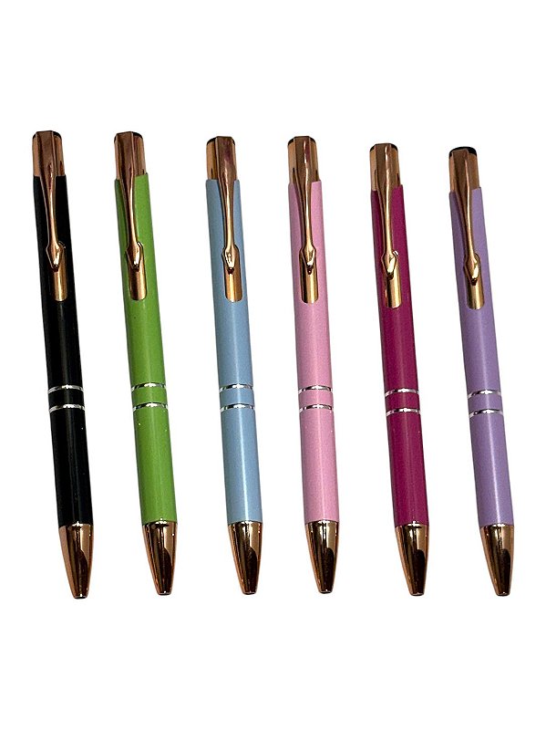 Caneta Luxo Metal Elegante Minimalista