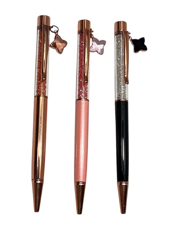 Caneta Luxo Metal com Pingente