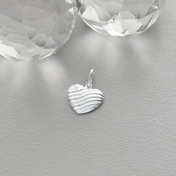 Pingente Coração com Relevo