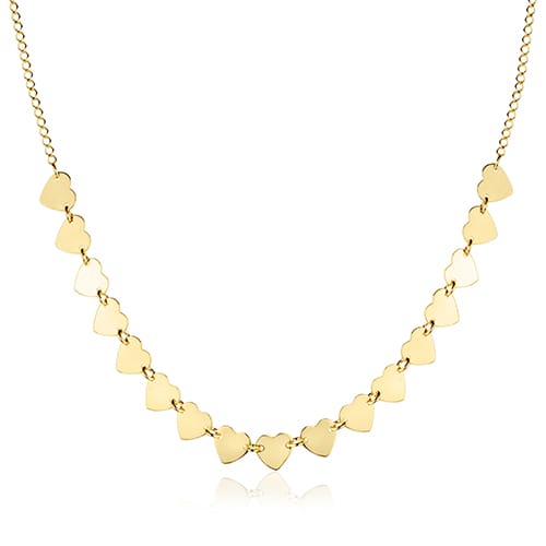 Colar Choker Corações Banhado a Ouro 18k — Ale Semijoias