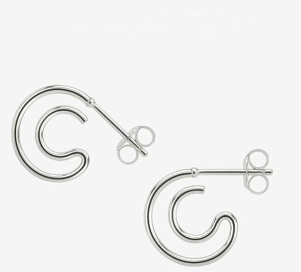 Brinco Espiral 13mm em Prata 925 - Ale Semijoias