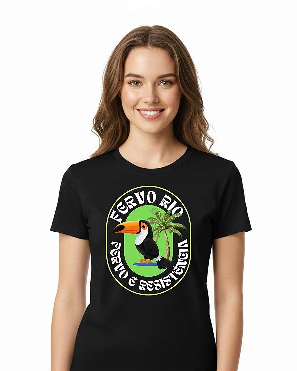 Camisa Unissex Fervo Rio TRNS Preta