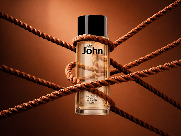 Perfume Masculino Mr. John Deo Colônia 100ml Suave Fragrance – Oriental Intenso, Amadeirado, Elegante e Marcante
