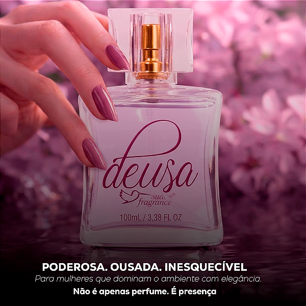 Deo Colônia Feminina Deusa 100ml Suave Fragrance – Chypre Floral Doce, Intensa e Sofisticada