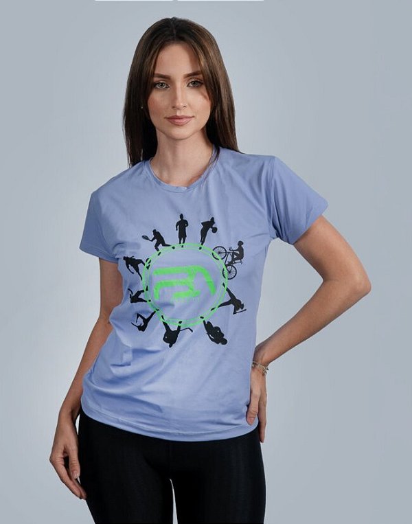 BABY LOOK ACQUA FBA SPORTS COM PROTEÇÃO UV 50+ LILÁS