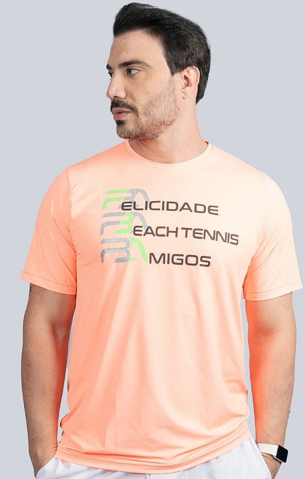 CAMISETA ACQUA COM PROTEÇÃO UV 50+ LARANJADA