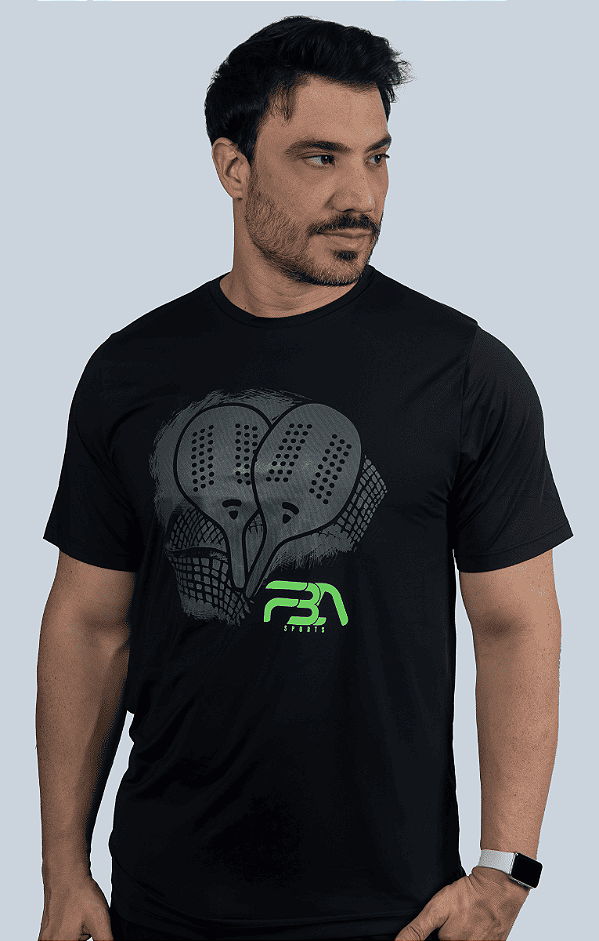 CAMISETA ACQUA COM PROTEÇÃO UV 50+ PRETA