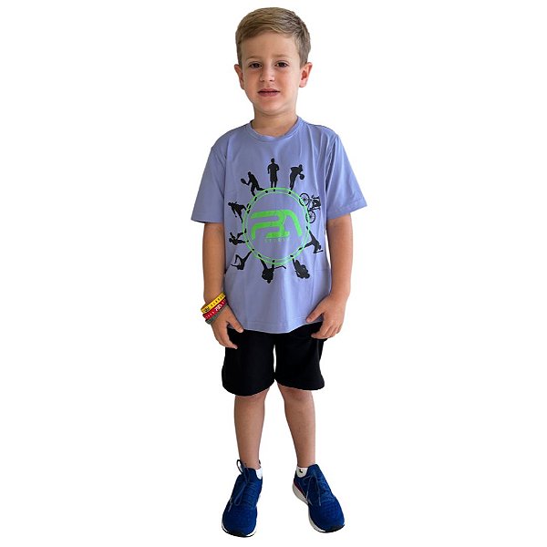 CAMISETA INFANTIL ACQUA COM PROTEÇÃO UV 50+ LILÁS
