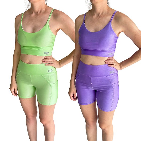 CONJUNTO SHORT COM BOLSO E TOP CHIARA