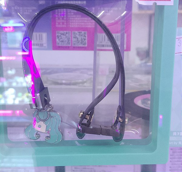 MOEYU - COLAR MOEYU HATSUNE MIKU — SÉRIE “INVASÃO DE ONDAS”, CORRENTE DECORATIVA COM PINGENTE TECNOLÓGICO