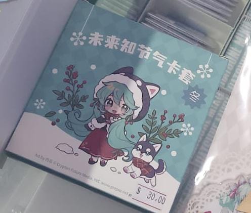 HATSUNE MIKU “O FUTURO CONHECE AS ESTAÇÕES” – PORTA-CARTÕES (VERSÃO INVERNO)