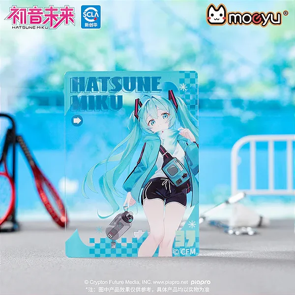 MOEYU - CARTÃO ACRÍLICO TRANSLÚCIDO MOEYU HATSUNE MIKU — SÉRIE “RUN & GO”