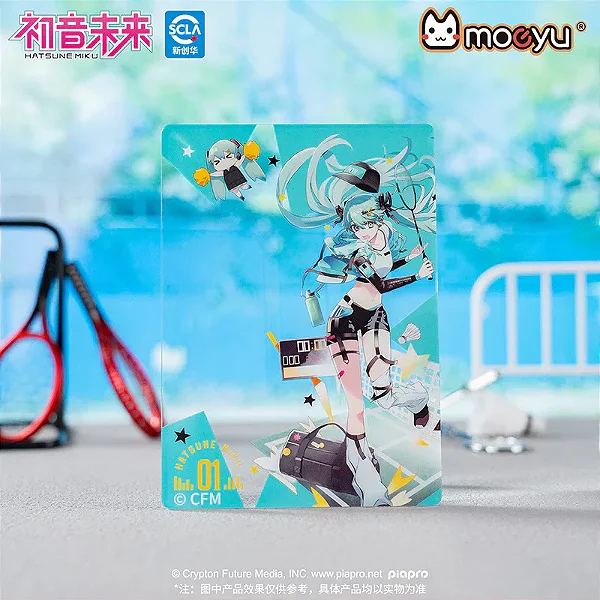 MOEYU - CARTÃO ACRÍLICO TRANSLÚCIDO MOEYU HATSUNE MIKU — SÉRIE “RUN & GO”