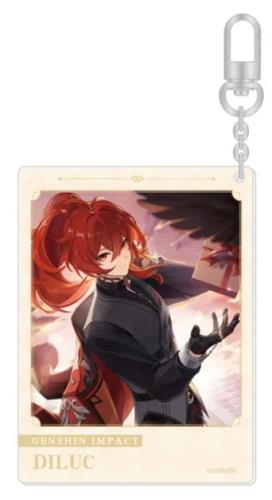 GENSHIN IMPACT - DILUC - PREDESTINED DAY SERIES - CHARACTER ACRYLIC KEYCHAIN - DILUC (2023 VERSION)
