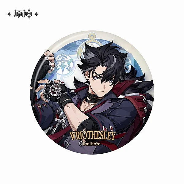 GENSHIN IMPACT - BADGE - FONTAINE - FONTAINE THEME SERIES CHARACTER - WRIOTHESLEY STYLE