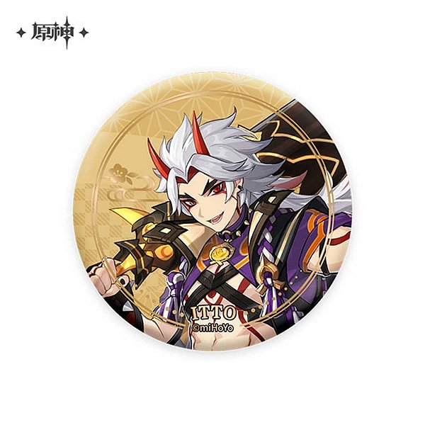 GENSHIN IMPACT - BADGE - INAZUMA - STAND-UP SERIES CHARACTER BADGES -ARATAKI ITTO