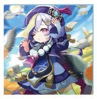 GENSHIN IMPACT - LIYUE - KEYCHAIN & ORNAMENT - ART BOARD - FATEFUL DAY SERIES - CHARACTER ART BOARD: QIQI (2023 EDITION)