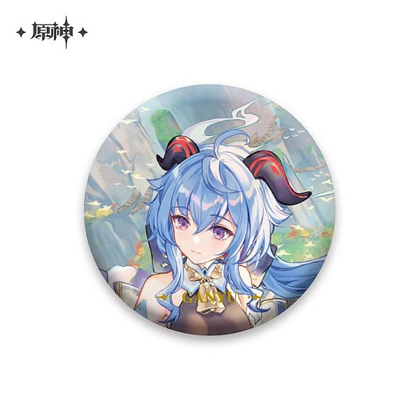 GENSHIN IMPACT - BADGE - LIYUE - THEME SERIES CHARACTER TINPLATE BAR TRANSFER - GANYU STYLE