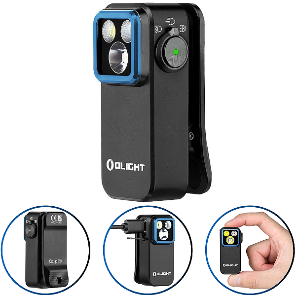 Lanterna Olight Oclip Pro 500 Lúmens 120 Metros - Preta