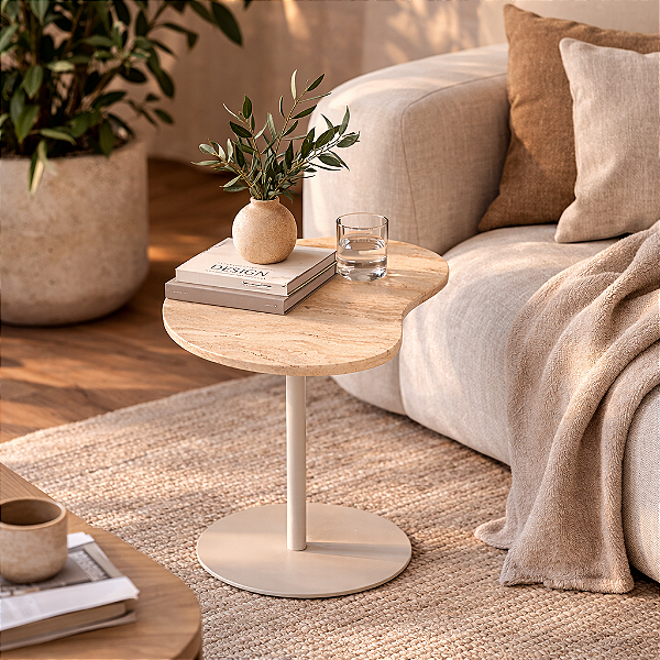 Mesa de Apoio em Mármore Luxo