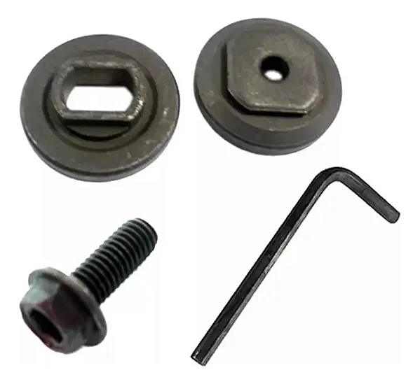 Flange Parafuso E Chave Compatível Serra Mármore Bosch Gdc