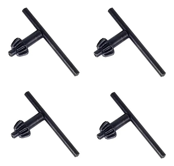 Kit Com 4 Chaves Para Mandril Universal De 1/2 P/ Furadeira
