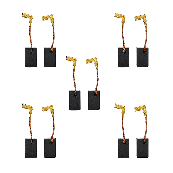 Kit 5 Pares Escova Carvão Cb325 P/ Makita Hr2470 9557 Hr2014