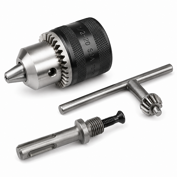 Kit Mandril Rosca 13mm 1/2 X 20 + Adaptador Sds-plus