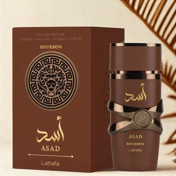 Perfume Árabe Asad Bourbon Lattafa Eau de Parfum Masculino Original Importado