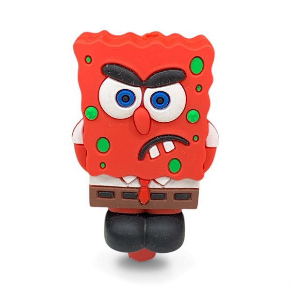 Pipe de Silicone Bob Esponja - Vermelho