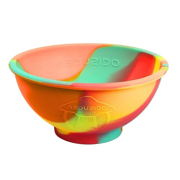 Cuia de Silicone Abduzido Half Vintage Laranja e Amarelo