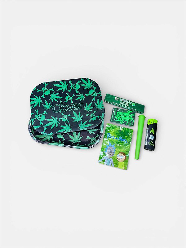 Kit Bandeja com Imã Clover Cannabis