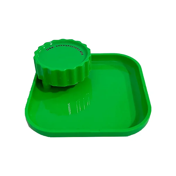 Dichavador Com Bandeja 2 Partes Herbgrinders - Verde