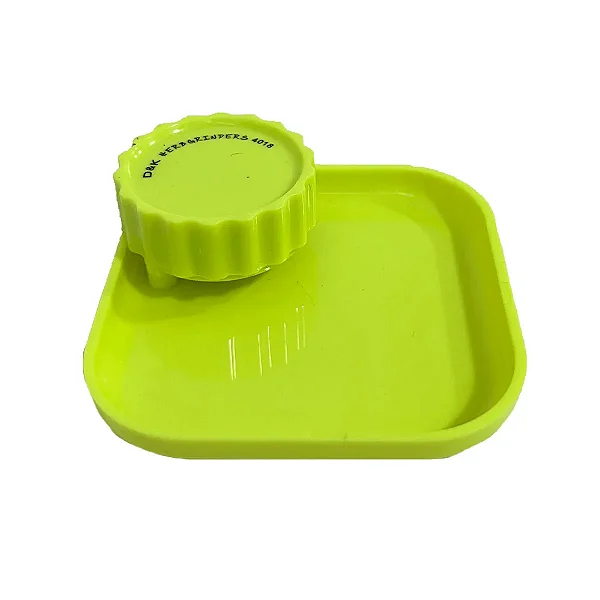 Dichavador Com Bandeja 2 Partes Herbgrinders - Verde Limão