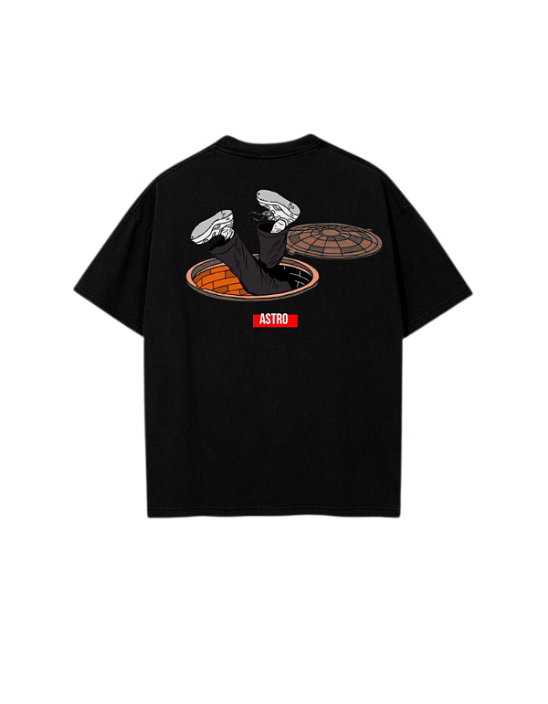 CAMISA OVERSIZED BUEIRO ASTRO PRETA M