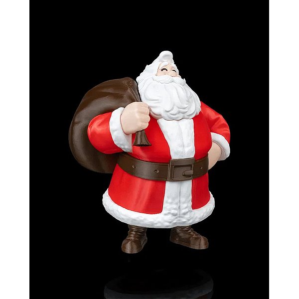 Papai Noel Em Pé Verde Vermelho 20cm  Enfeite De Natal Vermelho