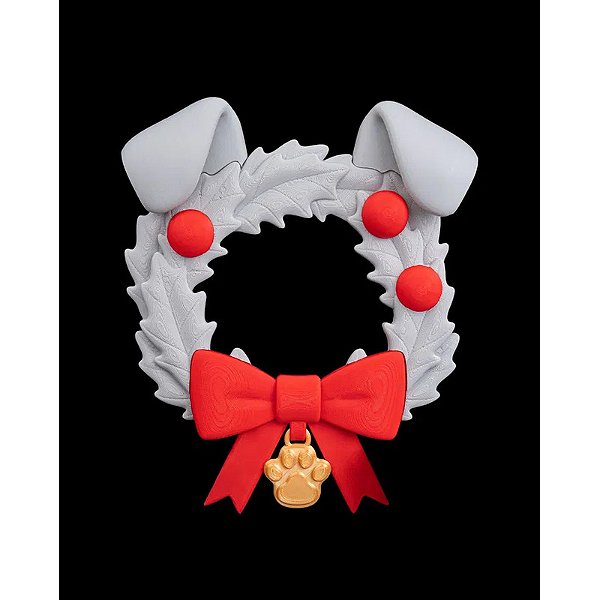 Guirlanda Decorativa Pet Com Laço Cinza