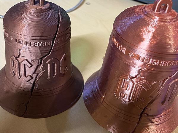 Sino Decorativo AC/DC Hells Bells com Rachadura