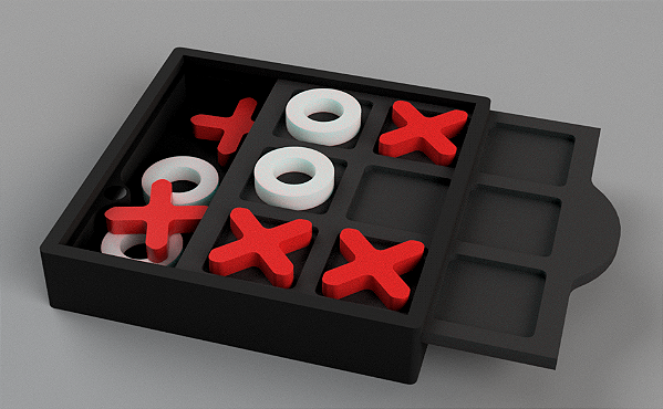 Jogo Da Velha Portátil Viagem Compacto Divertido Brinquedo