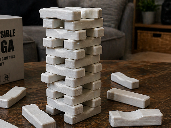 Impossible tower Jenga style