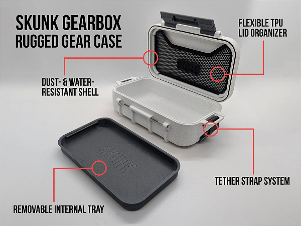 Caixa Organizadora Portátil Skunk GearBox Resistente Água