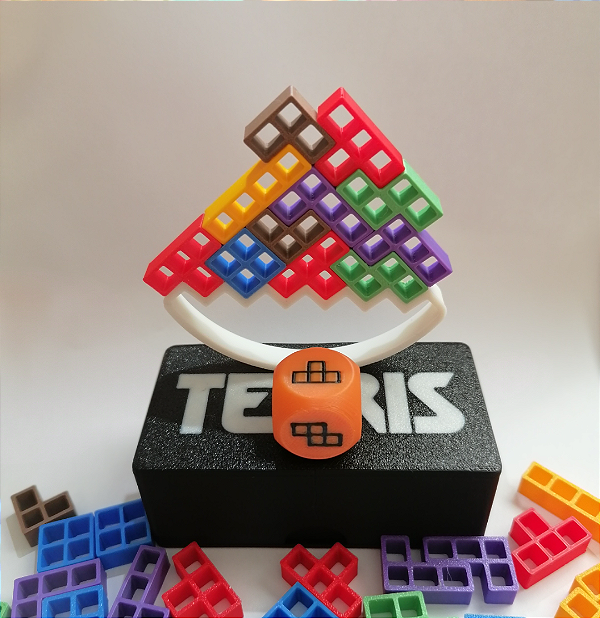 Jogo Tetris Balance Mini Edição Viagem Portátil com Estojo