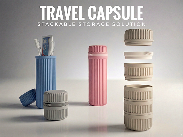 Stackable Container Capsule - Modular Organizer