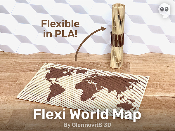 Flexi World Map (flexible world map)