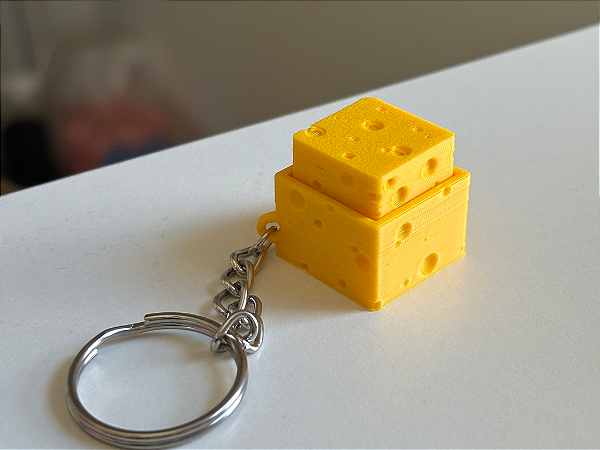 Chaveiro Fidget Queijo Clicker MX Interruptor