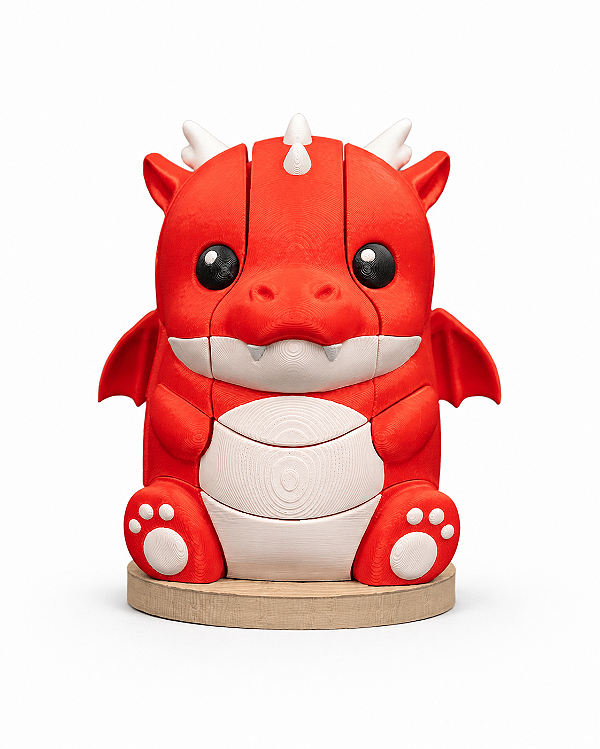Dragão Empilhável Brinquedo de Montar Educativo