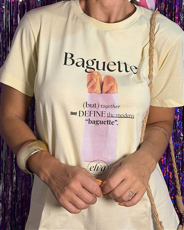 T- shirt baguete amarelo