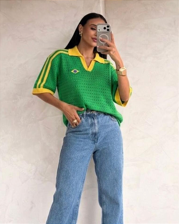Polo Brasil (Verde e Amarela)