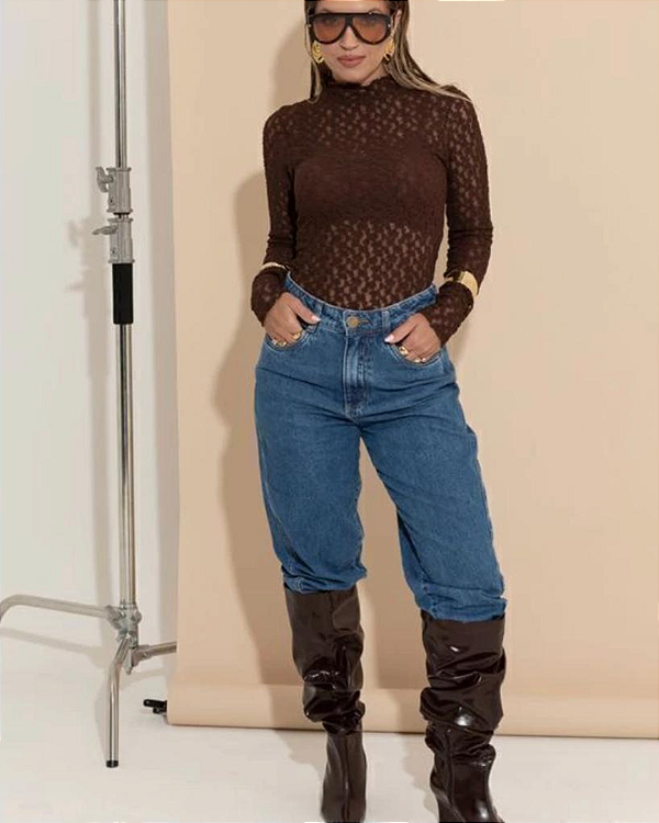 Caça Jeans Baggy Mirabelle - Petit Rose