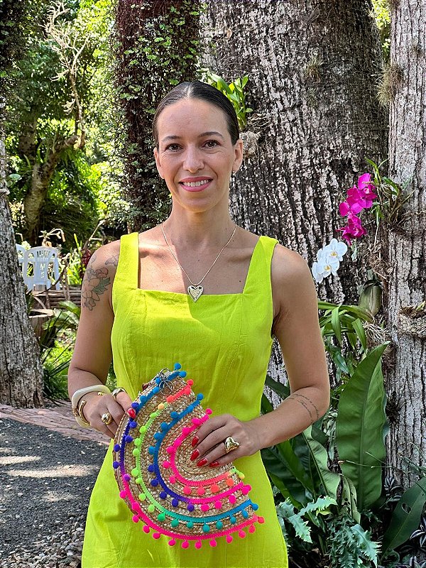 BOLSA CARTEIRA POMPOM-DARETTA
